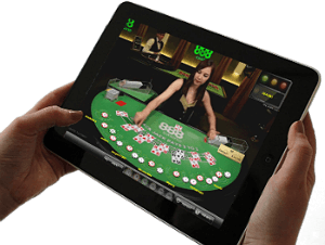 Playing live blackjack with real dealer
